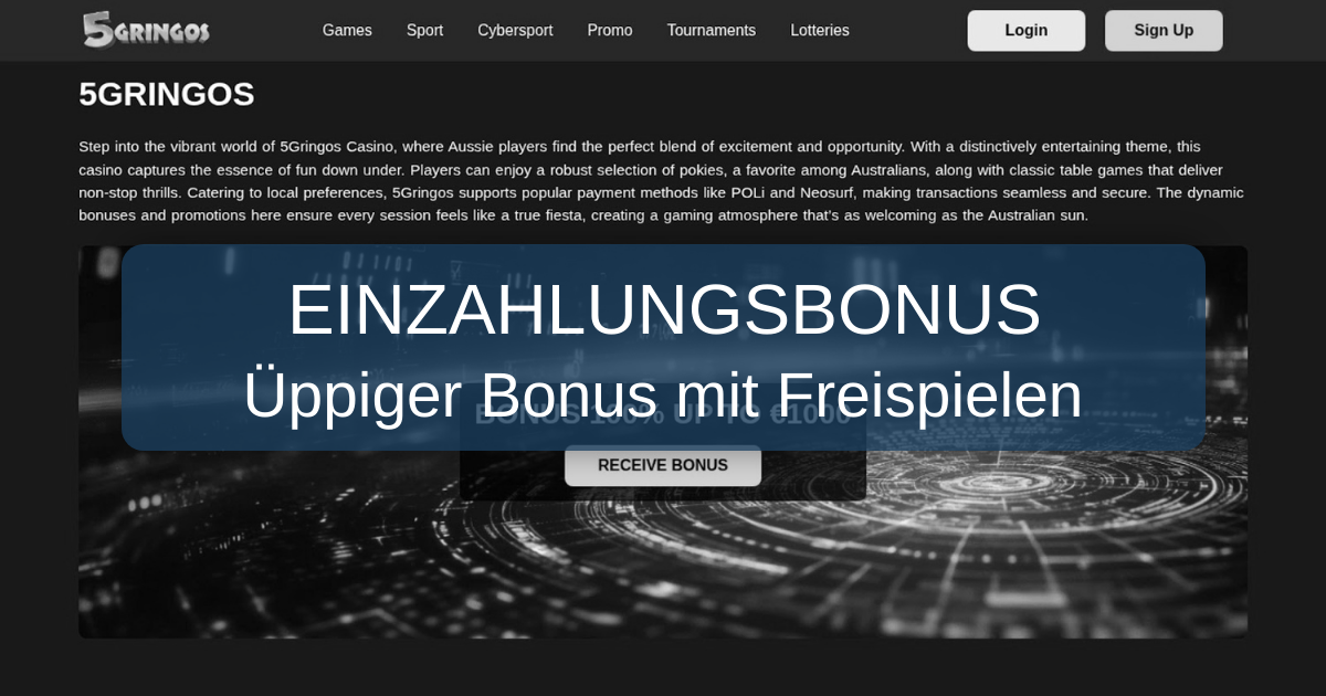 5Gringo Casino Deutschland - Top Spielautomaten & Schnelle Auszahlungen
